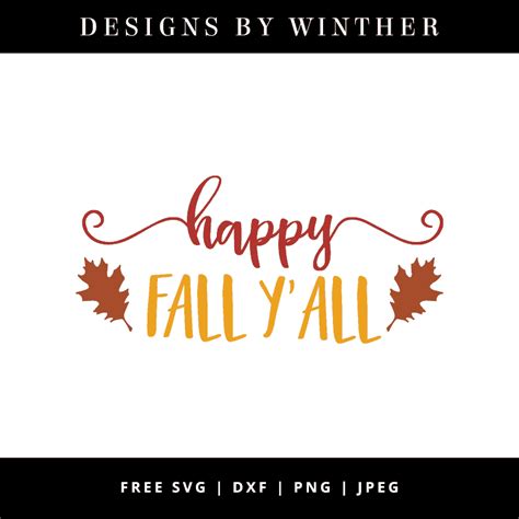 Download Free Happy Fall Y'all DXF Files