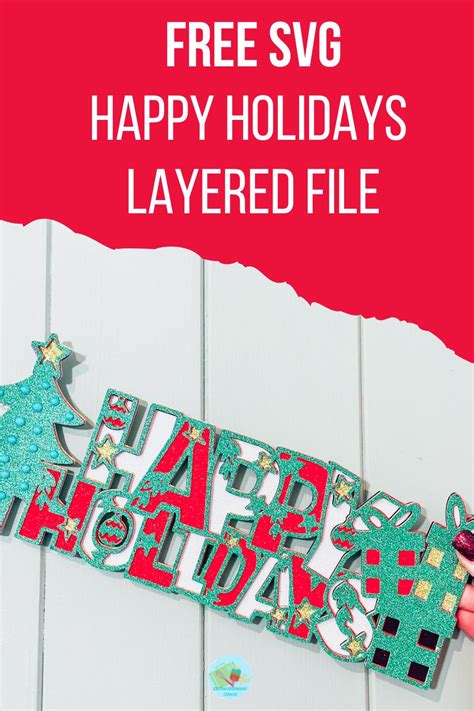 Download Free Happy Holidays - SVG File, DXF File Files For Crafts