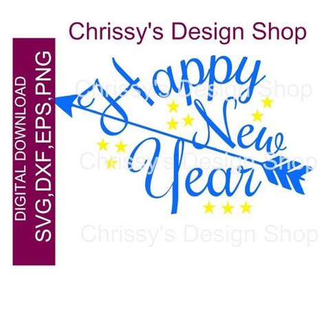 Download Free Happy New Year 2019 SVG Cut File DXF Files