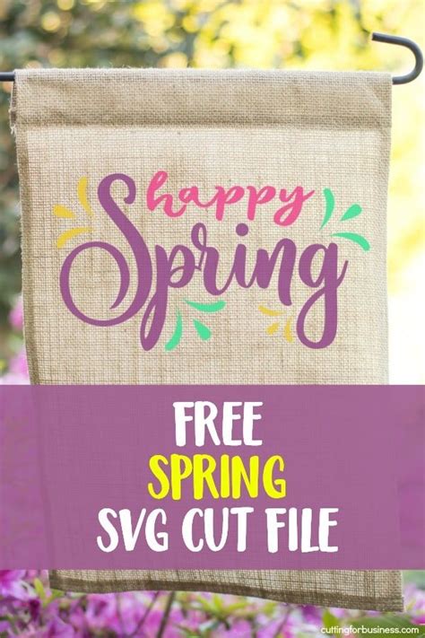 Download Free Happy Spring SVG file for Spring Silhouette For Crafts