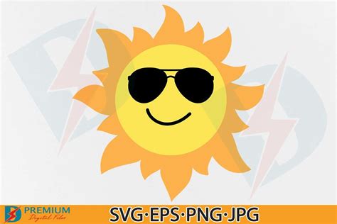 Download Free Happy Sun - SVG File, DXF File Creativefabrica For Crafts