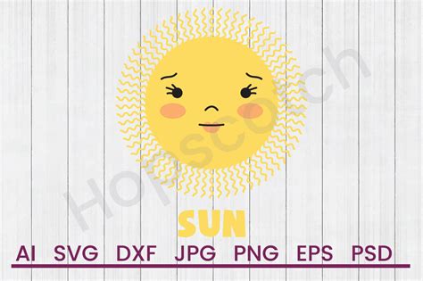 Download Free Happy Sun - SVG File, DXF File Files