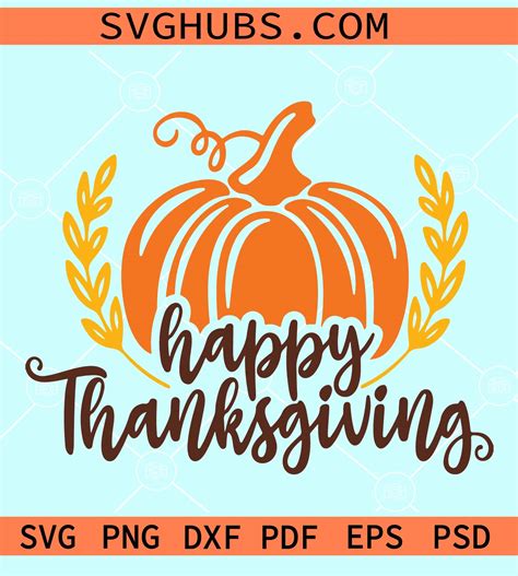 Download Free Happy Thanksgiving SVG Easy Edite