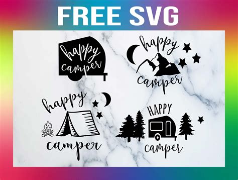 Download Free Happy camper Files For Crafts