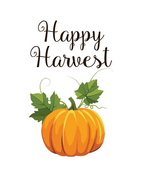 Download Free Happy harvest Printable