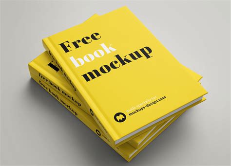 Download Free Hardcover Books w/ Matte Cover Mockup PSD Object Mockups PSD Files