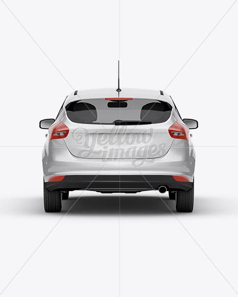 Download Free Hatchback 5-Door HQ Mockup - Back View PSD Object Mockups