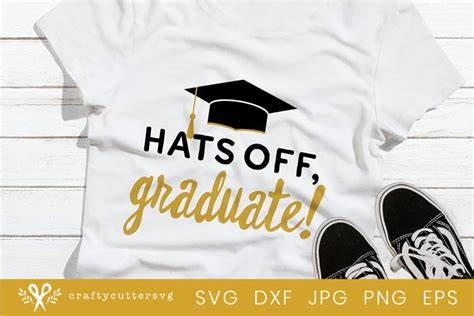Download Free Hats Off Graduate SVG Cut File For Silhouette