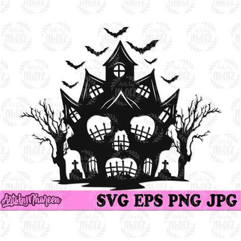 Download Free Haunted House - SVG File, DXF File Files For Crafts