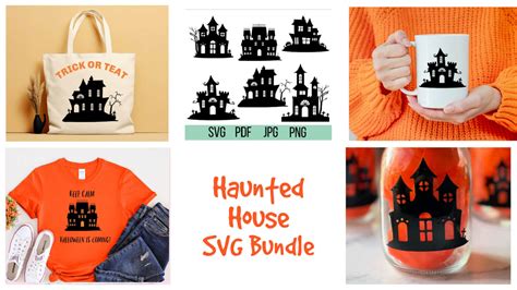Download Free Haunted house SVG bundle For Crafts