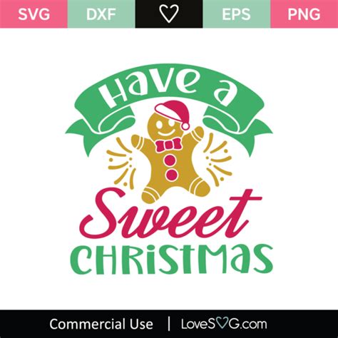 Download Free Have A Sweet Christmas SVG Cut File Files Free PSD Mockups