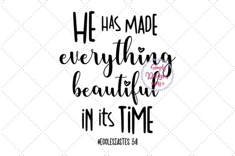 Download Free He Has Made Everything Beautiful, Christian SVG File, Files DXF Files