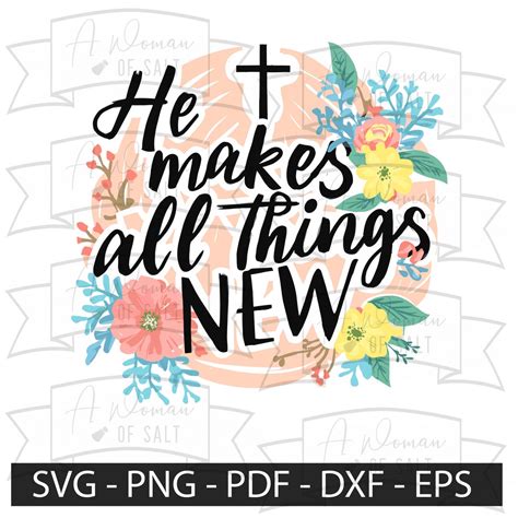 Download Free He makes all years new DXF Files