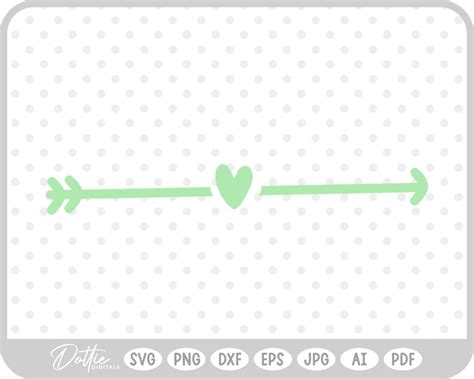 Download Free Heart Arrow SVG, PNG, DXF Digital Files Include Printable