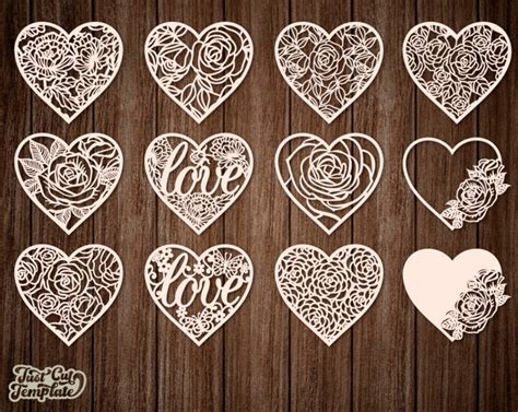 Download Free Heart Cut File Silhouette Vector Graphics For Cricut