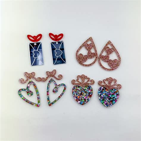 Download Free Heart Earring Cut Files