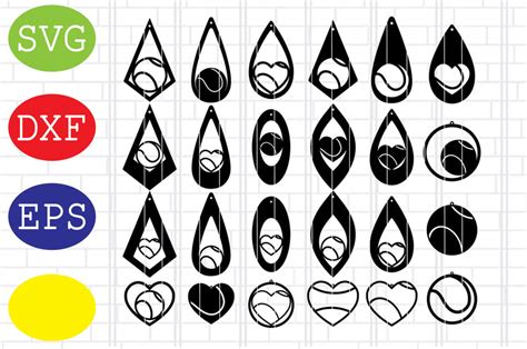 Download Free Heart Earring Silhouette DXF Files