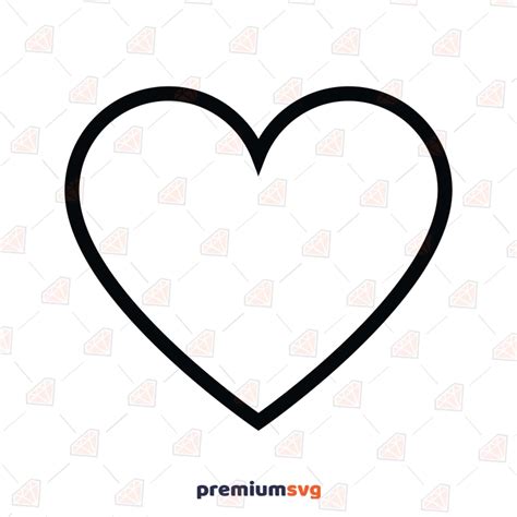 A Sweet Sketch of Love: Download Your Free Heart Outline SVG File Today!