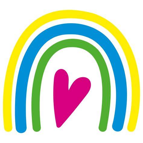 Download Free Hearts sublimation, Rainbow sublimation Files DXF Files