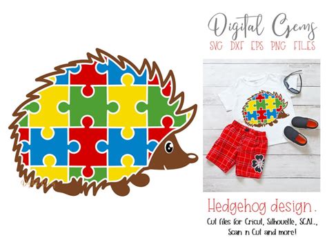 Download Free Hedgehog Jigsaw / Autism design Files DXF Files