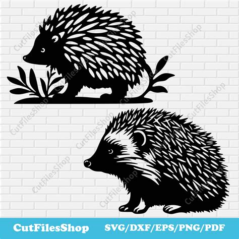 Download Free Hedgehog paper cut design Files DXF Files