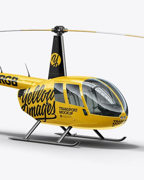 Download Free Helicopter Mockup - Half Side View PSD Generator