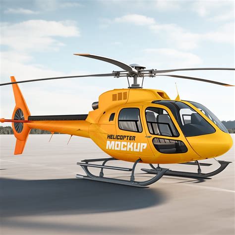 Download Free Helicopter Mockup - Half Side View PSD Generator Free PSD Mockups