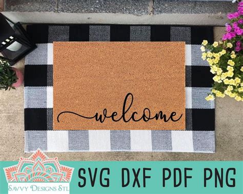 Download Free Hello | Doormat Cut File For Silhouette