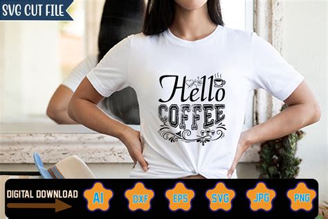 Download Free Hello Coffee SVG Cut Files Cricut SVG DXF Files