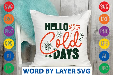 Download Free Hello Cold Days SVG Cut File Commercial Use Free PSD Mockups