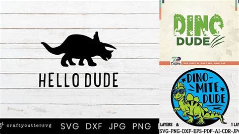 Download Free Hello Dude Dinosaur Svg Cut File Files For Crafts