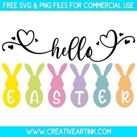 Download Free Hello Easter - SVG File, DXF File Commercial Use Free PSD Mockups