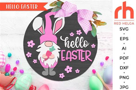 Download Free Hello Easter - SVG File, DXF File Creativefabrica DXF Files