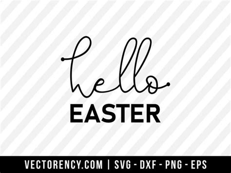 Download Free Hello Easter - SVG File, DXF File Silhouette