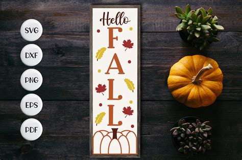 Download Free Hello Fall Sign Files For Crafts