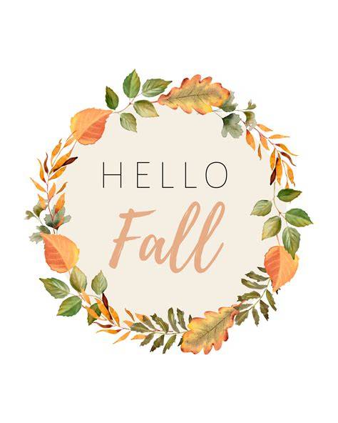 Download Free Hello Fall Sign Images