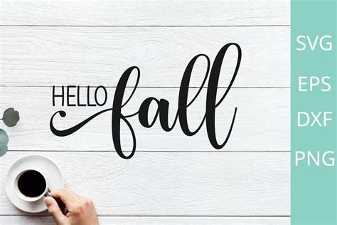 Download Free Hello Fall Silhouette For Crafts