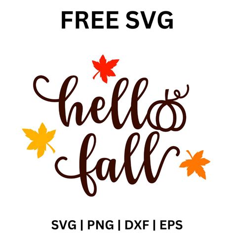 Download Free Hello Fall for Cricut