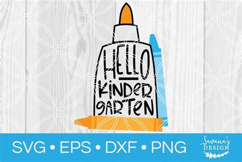 Download Free Hello Kindergarten SVG Cut File DXF Files