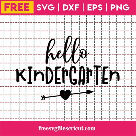 Download Free Hello Kindergarten SVG Cut File Files Free PSD Mockups