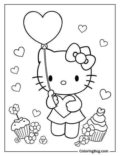 Free Hello Kitty Coloring Pages Valentine Impressive Free Printable
Hello Kitty Coloring Pages