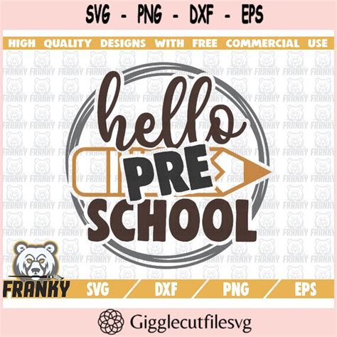 Download Free Hello Preschool Online SVG Cut File Cut Files