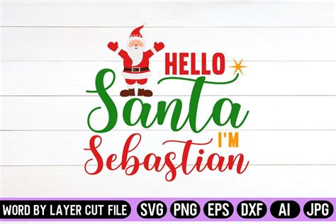 Download Free Hello Santa SVG Images