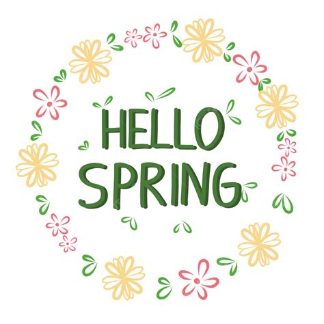 Download Free Hello Spring 1 Creativefabrica