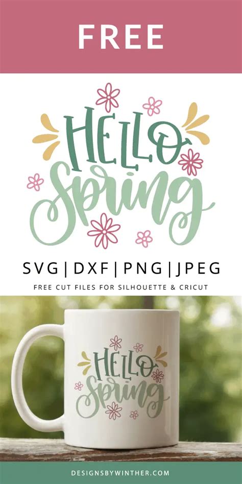 Download Free Hello Spring 1 Creativefabrica DXF Files