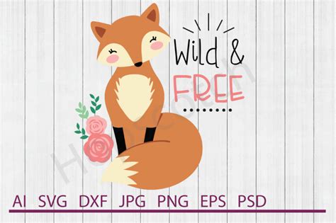 Download Free Hello Spring SVG, Fox SVG, DXF File, Cuttable File DXF Files