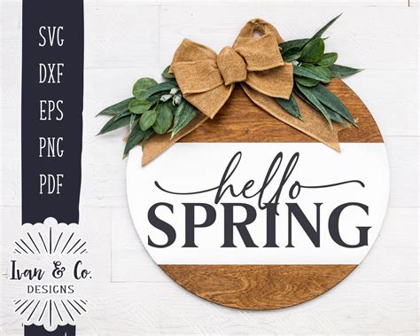 Download Free Hello Spring SVG Files DXF Files