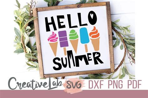 Download Free Hello Summer - SVG file DXF Files