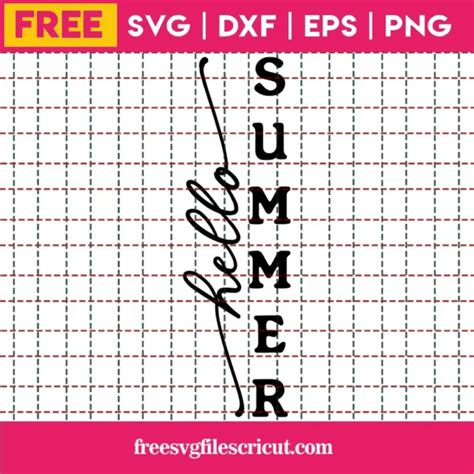 Download Free Hello Summer - SVG file Files