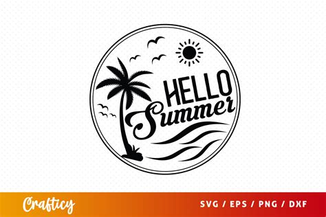 Download Free Hello Summer - SVG file for Cricut Machine